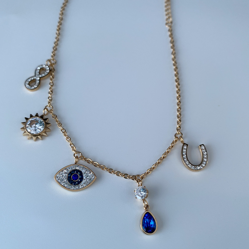 Classic Shijia Devil&#039;s Eye Crystal Anklet Exquisite Quality Fashion Trend Chain Factory Direct Sales