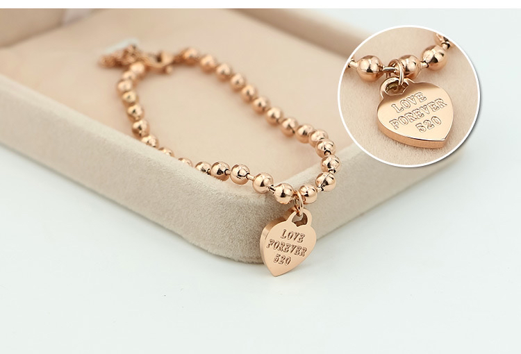 Niche design anklet Korean version of 18K rose gold simple sexy personality joker women&#039;s titanium steel love anklet