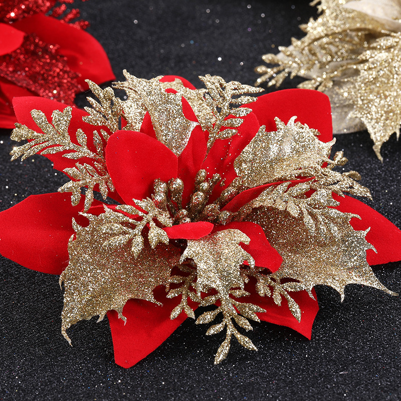 Christmas Flower Artificial Flower Christmas Garland Accessories Christmas Tree Decoration Christmas Accessories Whole