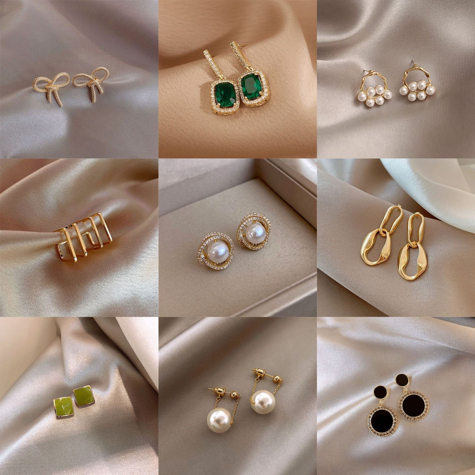 European and American Retro Earrings French Style Temperament Ins Earrings Fashion New Personalized Earrings Long Tassel Eardrop Jewelry