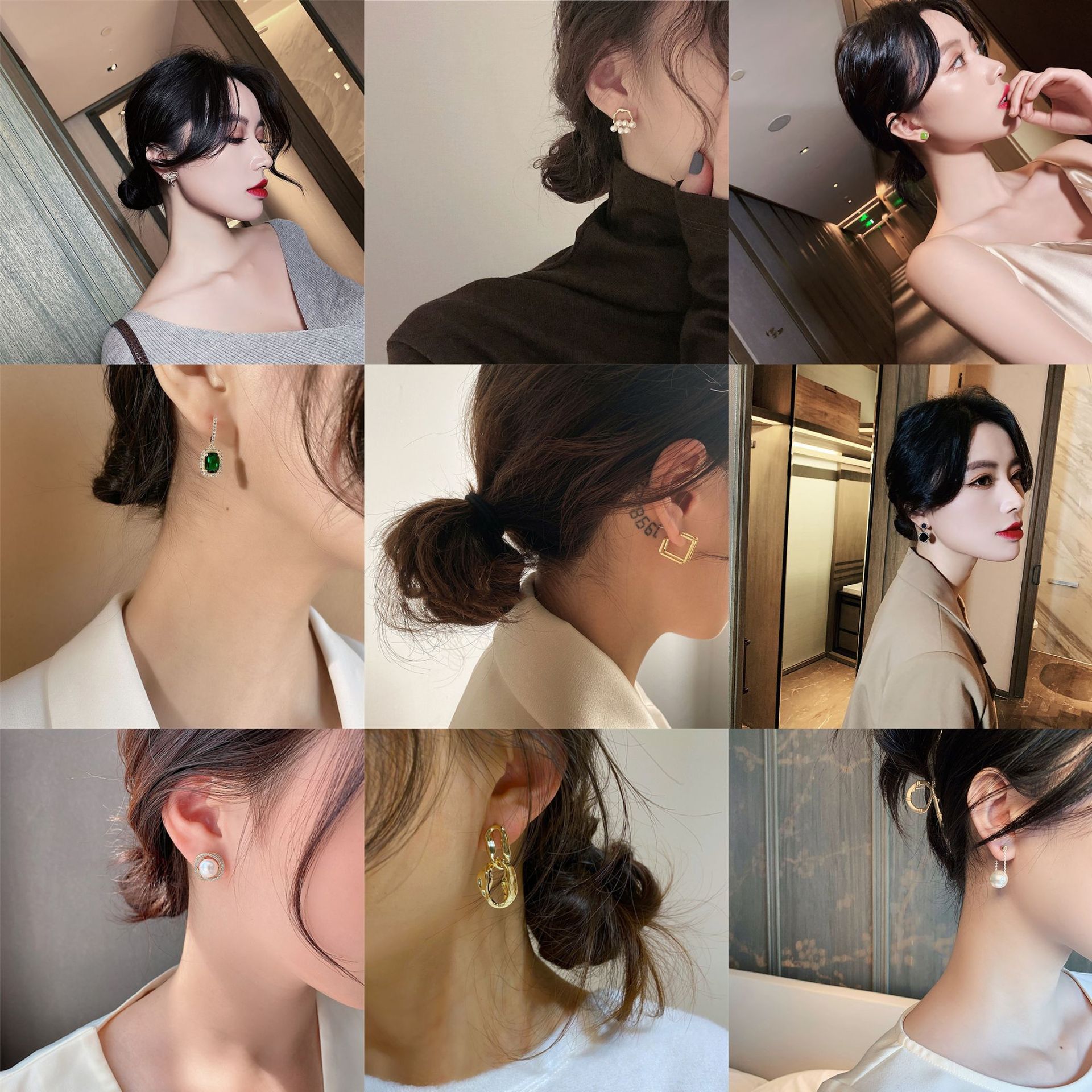 European and American Retro Earrings French Style Temperament Ins Earrings Fashion New Personalized Earrings Long Tassel Eardrop Jewelry