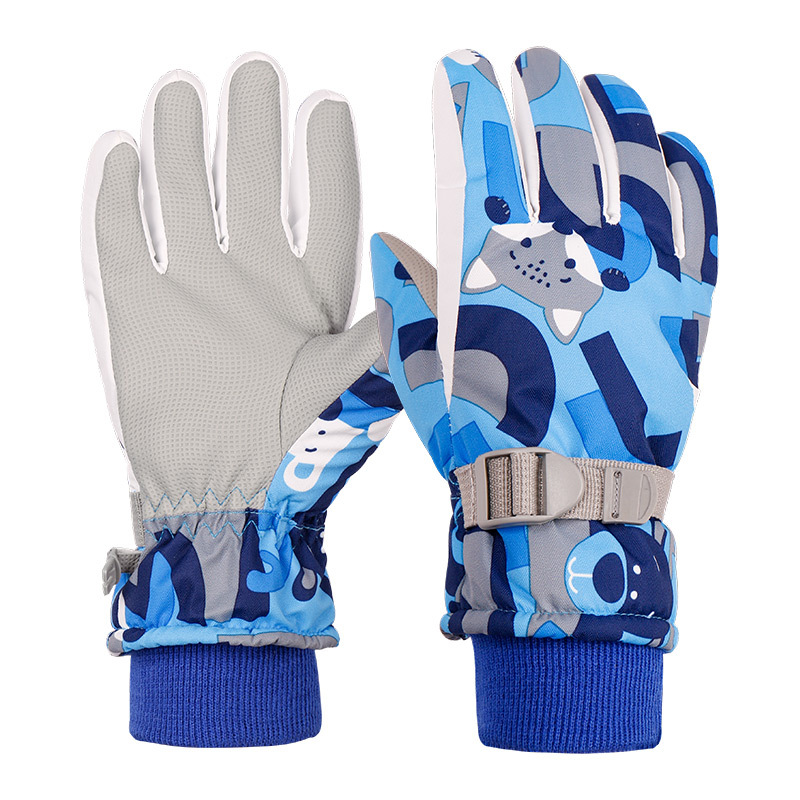 Children&#039;s Ski Gloves Boys and Girls Baby Winter Cycling Cold Protection Waterproof Wind-Resistant Warm Thickened Mountaineering Outdoor