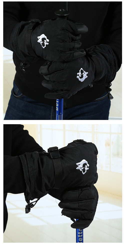 Sledding dog snow scraper Ski gloves Ski Ski gloves outdoor heavy riding gloves