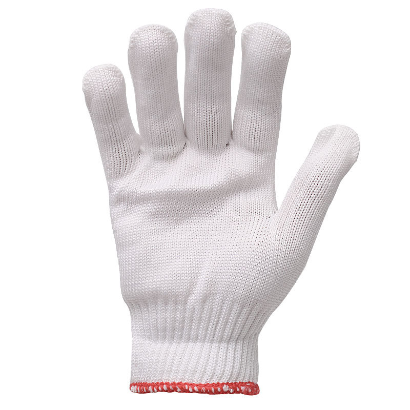 Gloves Work Thickened Nylon White Yarn Cotton Gloves Factory Wear-Resistant Labor Wholesale Cotton Gloves Nylon Gloves