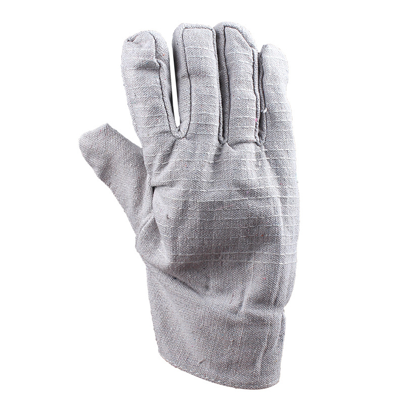 White Nail Cloth Arc-Welder&#039;s Gloves Wear-Resistant Oil-Resistant Lengthened Labor Gloves Canvas Gloves
