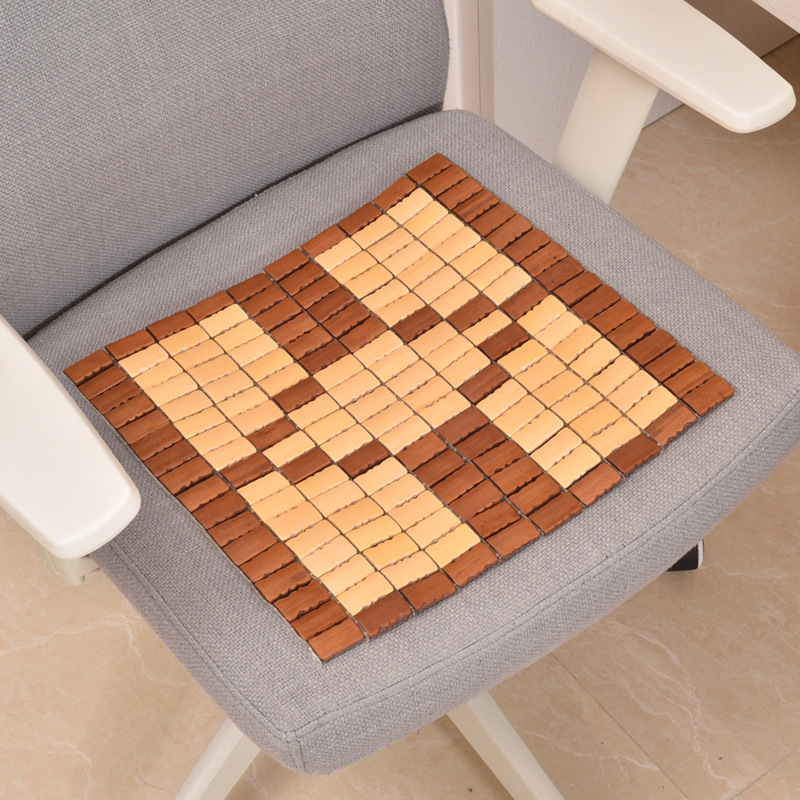 Factory Direct Supply Bamboo Rug Car Seat Cushion Sofa Cushion Mahjong Mat Mahjong Chair Cushion Cool Pad Office