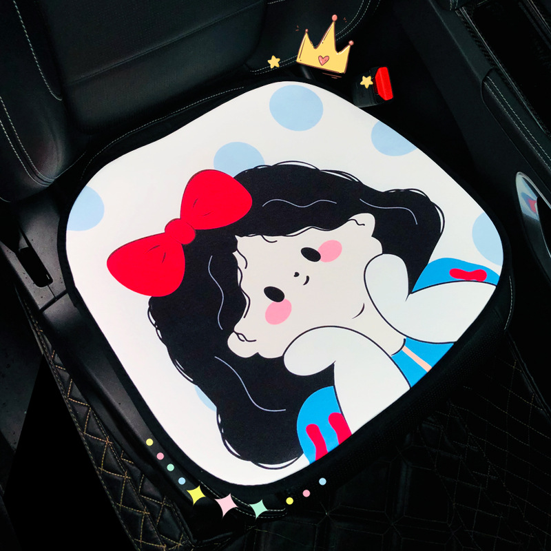 Car Sitting Cushions Seat Cushions Car Chair Mat Cartoon Cute Four Seasons Universal Summer Breathable Ice Silk Cool Pad Sets Summer