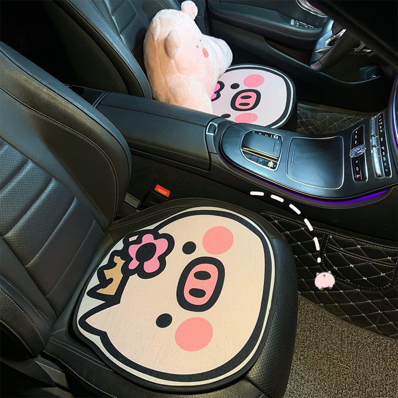 Car Sitting Cushions Seat Cushions Car Chair Mat Cartoon Cute Four Seasons Universal Summer Breathable Ice Silk Cool Pad Sets Summer