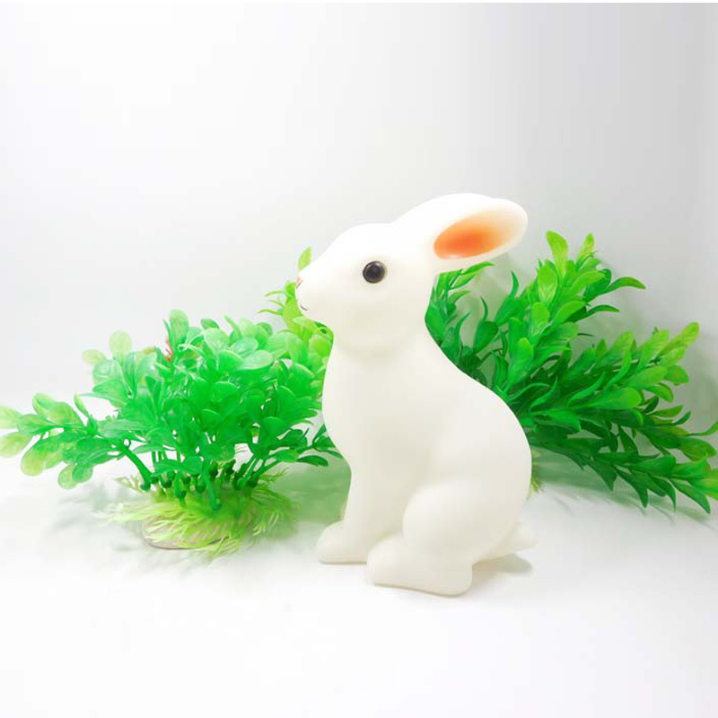 Manufacturers of innovative small night lights shine children&#039;s toys plastic gifts 3d rabbit headlights wholesale