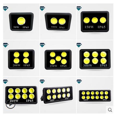 Factory direct sales LED super bright lighting project headlights flood waterproof outdoor floor basketball spotlights
