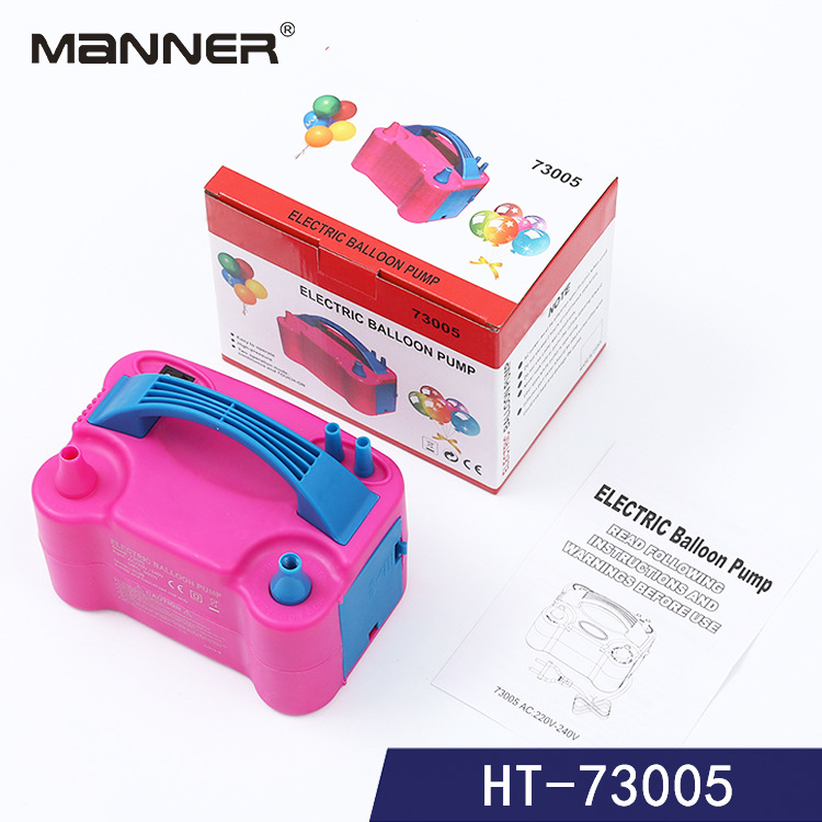 Factory Direct Sales Balloon Air Pump Motor Pump Double Hole Balloon Machine HT-73005