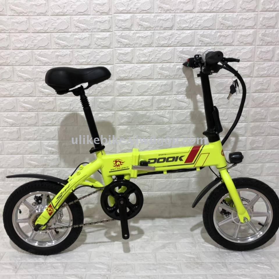Bicycle 14 \&#034;lithium battery electric bicycle folding factory direct sale