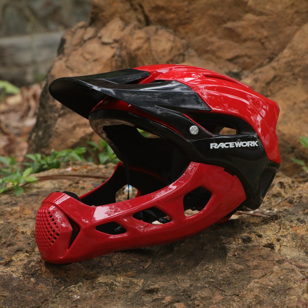 Factory Direct Sales Adult Bicycle Downhill Helmet Riding Helmet off-Road Helmet Full Face Helmet FOXA Full Face Helmet AM DH XC