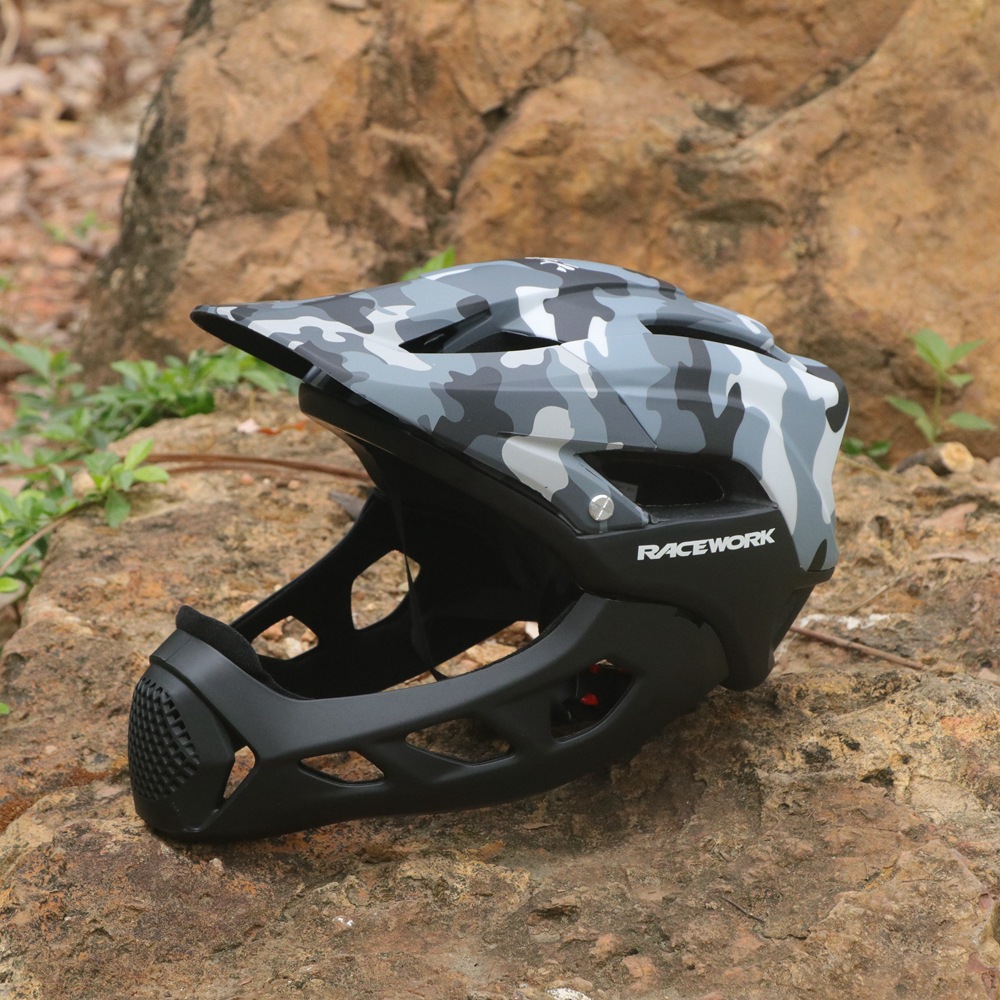 Factory Direct Sales Adult Bicycle Downhill Helmet Riding Helmet off-Road Helmet Full Face Helmet FOXA Full Face Helmet AM DH XC