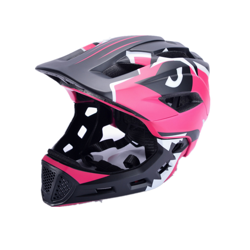Balance Bike (for Kids) Helmet Kids Balance Bike Children&#039;s Full Face Helmet Riding Helmet Bicycle Roller Skating Full Face Helmet Detachable Chin