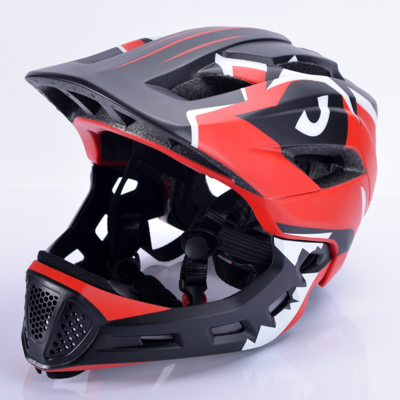 Balance Bike (for Kids) Helmet Kids Balance Bike Children&#039;s Full Face Helmet Riding Helmet Bicycle Roller Skating Full Face Helmet Detachable Chin