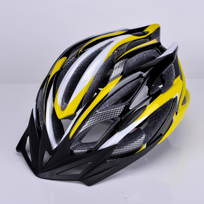 Factory Wholesale New Riding Helmet Integrated Molding Mountain Bike Bicycle Helmet Cycling Fixture with Hat Brim