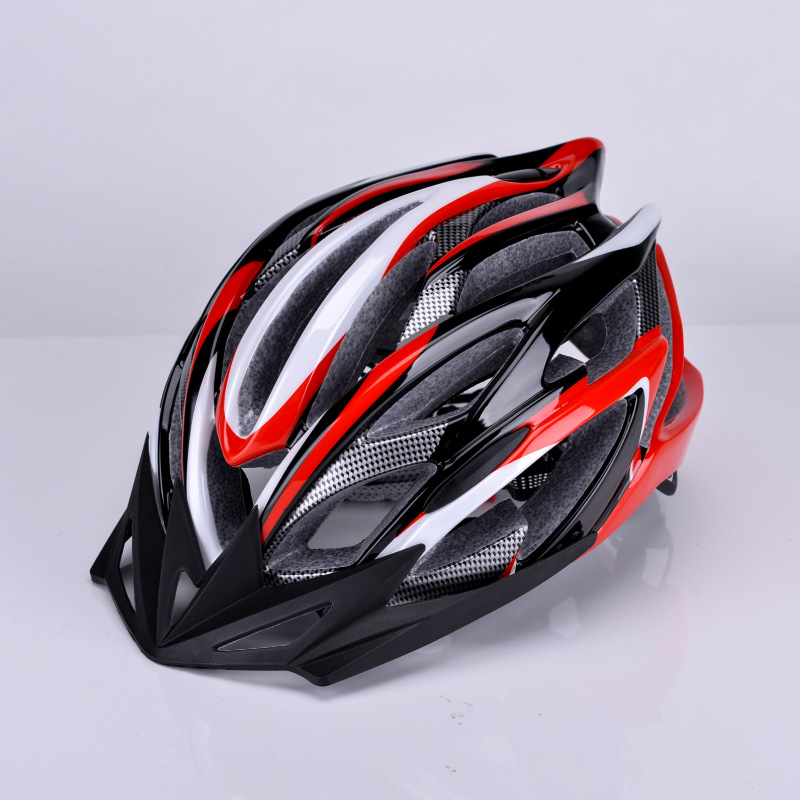 Factory Wholesale New Riding Helmet Integrated Molding Mountain Bike Bicycle Helmet Cycling Fixture with Hat Brim