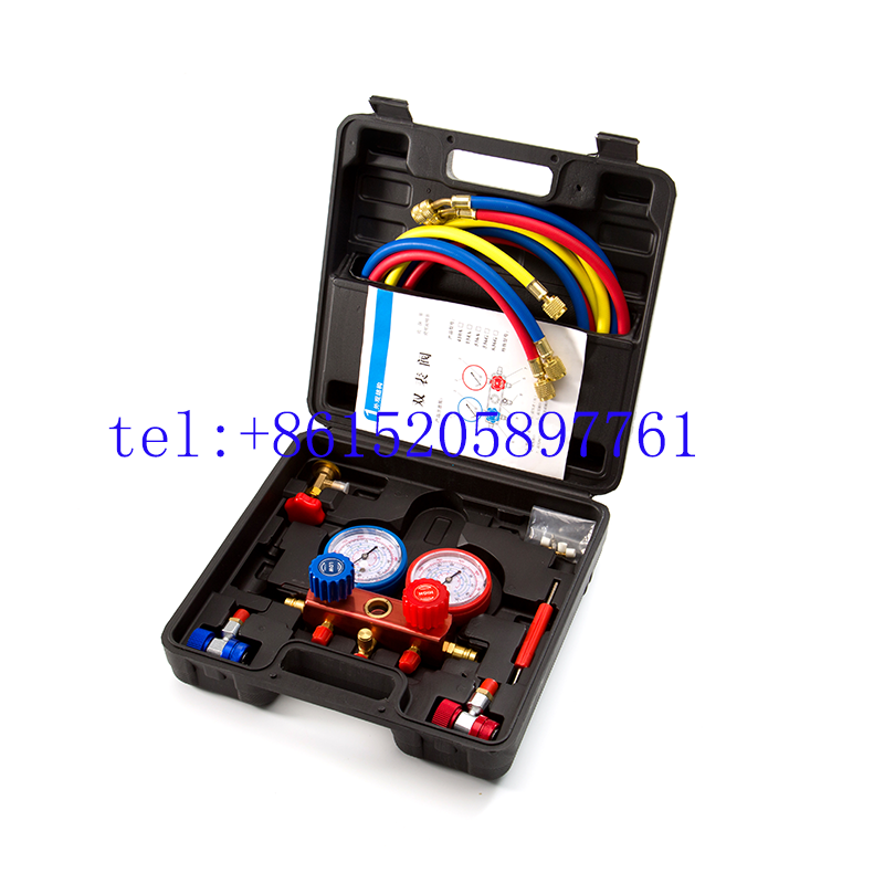 R22R134aR404A Car/Household Air Conditioning Refrigerant manifold gauge Set Refrigerant Double Gauge Pressure Gauge