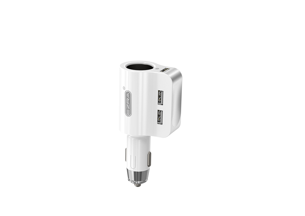 Aidu Car Charger Car Multifunction One-to-Two Dual USB Interface Mobile Phone Tablet Car Charger Head Cigarette Lighter