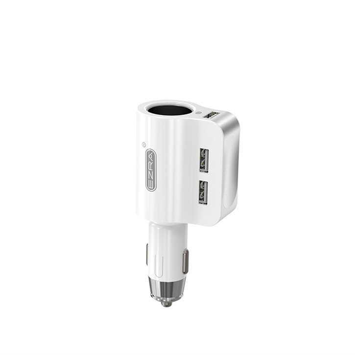 Aidu Car Charger Car Multifunction One-to-Two Dual USB Interface Mobile Phone Tablet Car Charger Head Cigarette Lighter