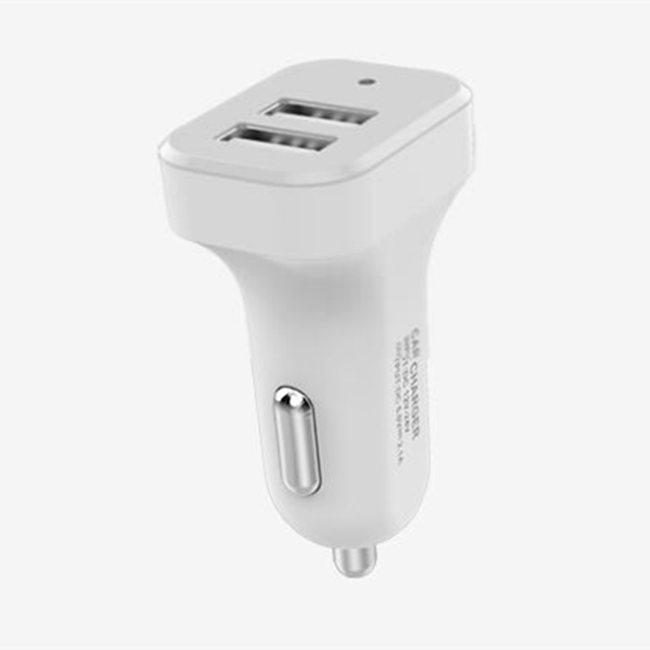 Dual USB Port 2.1a Vehicle-Mounted Mobile Phone Charger Universal Model 2-in-1 Mini Car Charger Travel Cute Portable