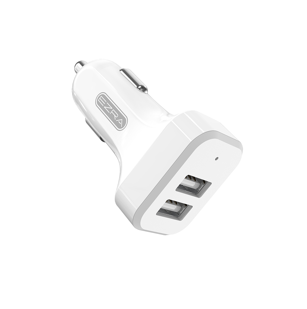 Dual USB Port 2.1a Vehicle-Mounted Mobile Phone Charger Universal Model 2-in-1 Mini Car Charger Travel Cute Portable