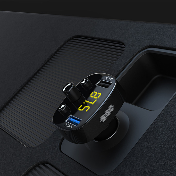 New Car Bluetooth MP3 Car Charger 5.0 Bluetooth Hands-Free FM Cigarette Lighter Charger Player Universal Atmosphere