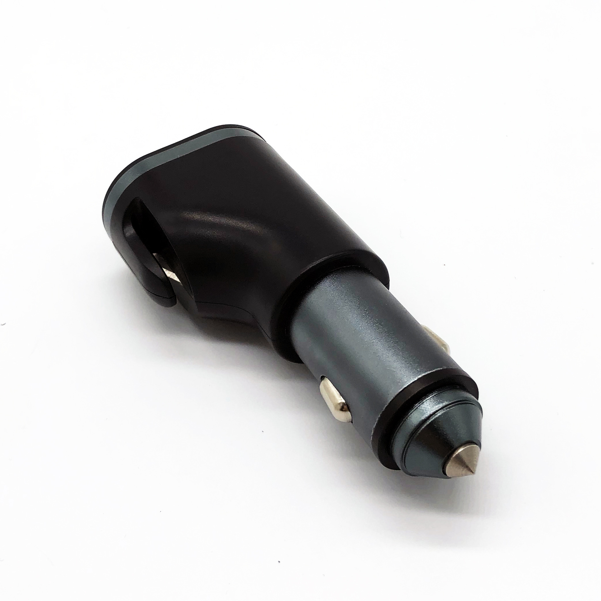 Mini Dual USB Fast Charge Digital Display Safety Hammer Escape Multifunction Car Charger With Cutting Safety Belt Blade 1648