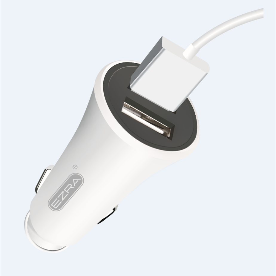 Ezra Mini Double USB Car Charger 2-Port Car Charger 5V/2.1A Fast One-to-Two Car Charger Wholesale OEM