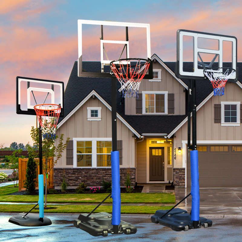 Basketball Stand Adjustable Mobile Children Basketball Hoop Training Household Outdoor Kindergarten Basket Support