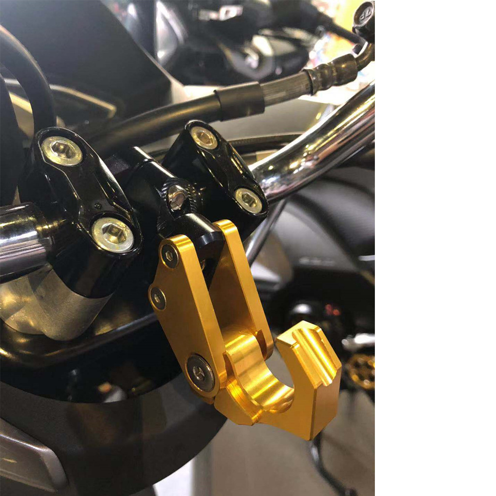 Motorcycle Hook Aluminum Alloy Electric Car Hook Belt 22mm Universal Cross Bar Base Helmet Hook Luggage Storage