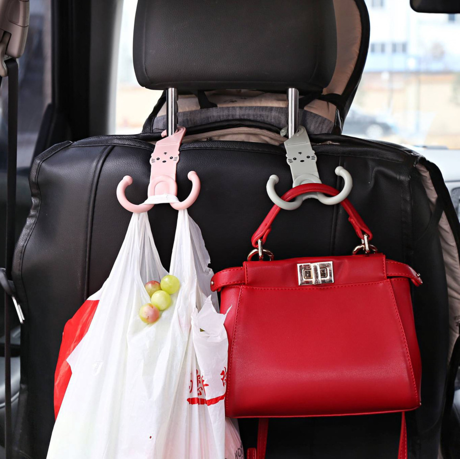 Colorful Car for Car Seat Back Hook Multifunctional Cartoon Car Hook Debris Racking Wholesale 30G