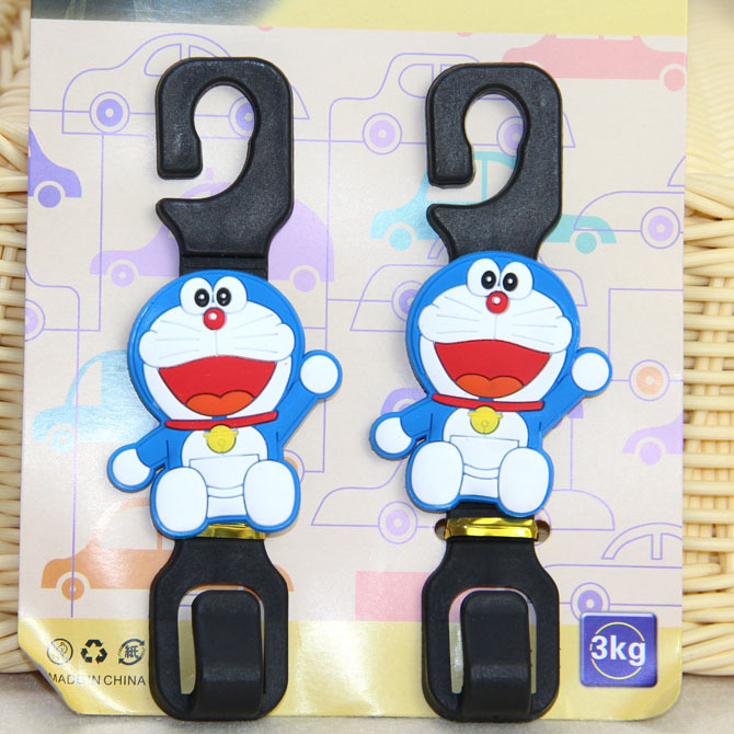 Cartoon Creative Car Hook Car Seat Storage Hook 2 PCs Multi-Functional Car Backrest Hook
