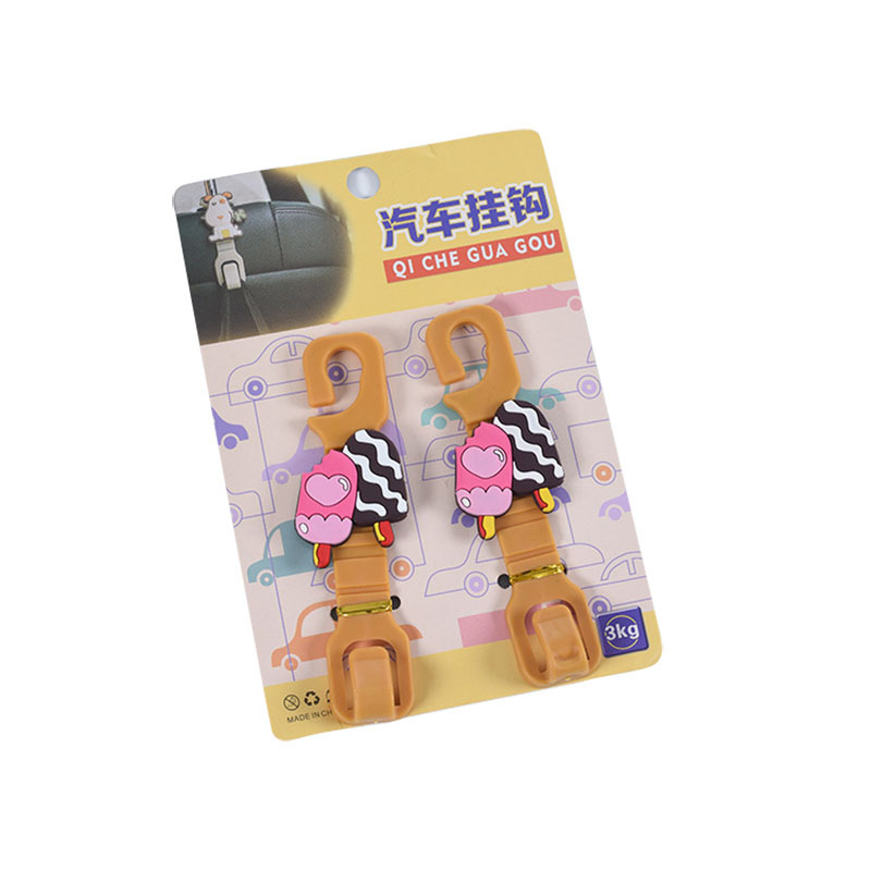 Cartoon Creative Car Hook Car Seat Storage Hook 2 PCs Multi-Functional Car Backrest Hook