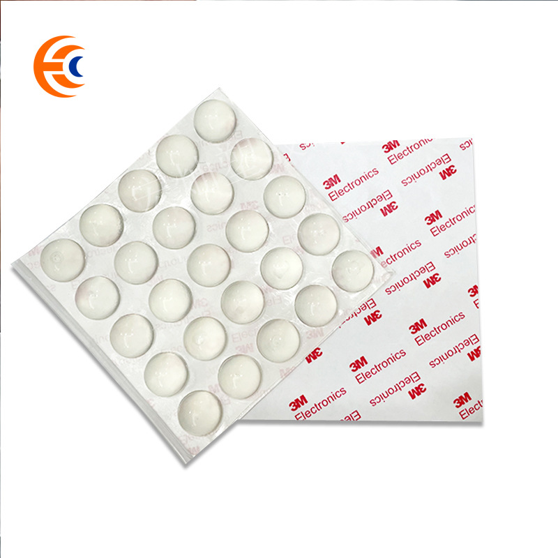 Transparent Silicone Gasket Self-Adhesive Furniture Table and Chair Anti-Skid Shock Absorption Colloidal Particle Hemisphere Cylinder Anticollision Particles Silicon Floor Mat