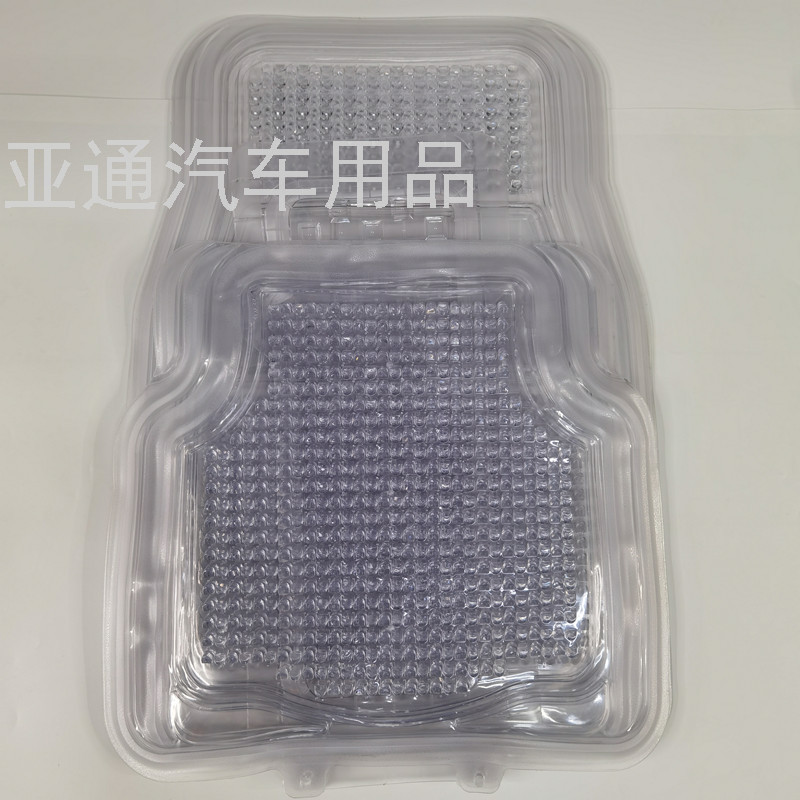 Car Supplies Car Foot Mat Universal Foot Pad Transparent Foot Mat Car Floor Mat PVC Brown Foot Mat