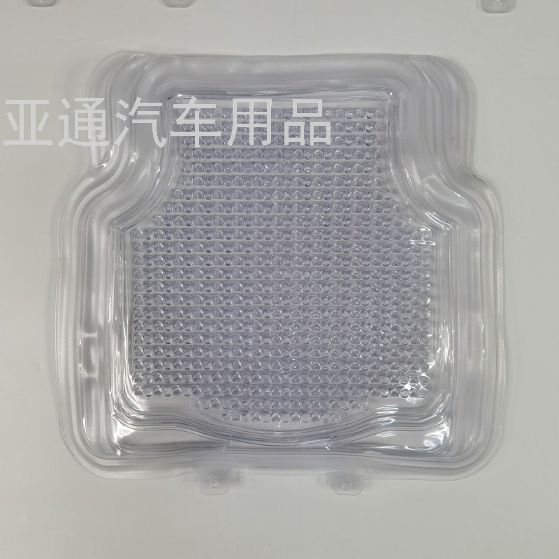 Car Supplies Car Foot Mat Universal Foot Pad Transparent Foot Mat Car Floor Mat PVC Brown Foot Mat