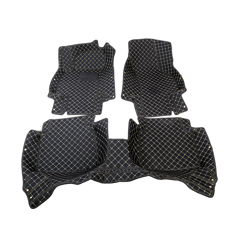 Special Car for Multiple Models Car Foot Mat Diamond Grid Pattern Multiple Colors Removable Single Double Layer Foot Mat