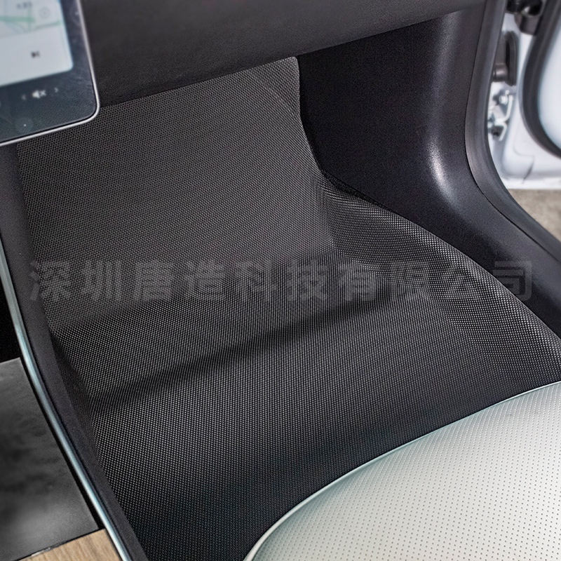 Tesla Foot Mat MODEL3 Applicable TPR Car Foot Mat XPe Floor Mat Left and Right Rudder All-Weather Foot Mat Set