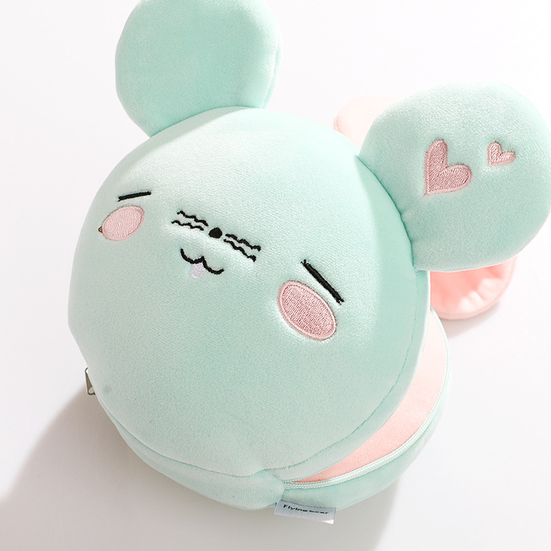 Spot Eye cover bag neck pillow two-in-one U-shaped pillow Cartoon mouse multi-functional Street Stall car Nap pillow
