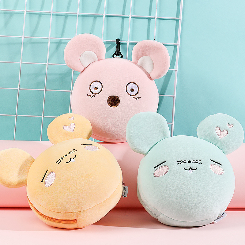 Spot Eye cover bag neck pillow two-in-one U-shaped pillow Cartoon mouse multi-functional Street Stall car Nap pillow