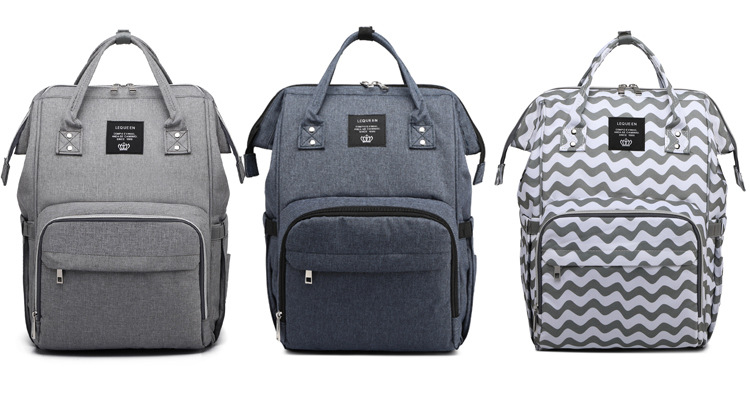 Lequeen Mummy Bag USB Charging New Multi-Functional Large Capacity Backpack Outdoor Mom Bag Baby Diaper Bag Lequeen Mummy Bag USB Charging New Multi-Functional Large Capacity Backpack Outdoor Mom Bag Baby Diaper Bag