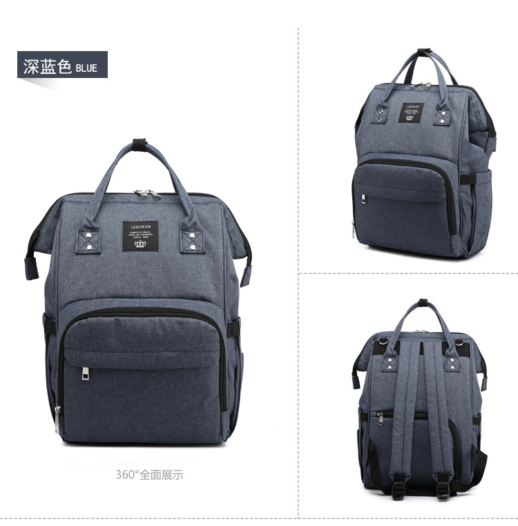 Lequeen Mummy Bag USB Charging New Multi-Functional Large Capacity Backpack Outdoor Mom Bag Baby Diaper Bag Lequeen Mummy Bag USB Charging New Multi-Functional Large Capacity Backpack Outdoor Mom Bag Baby Diaper Bag