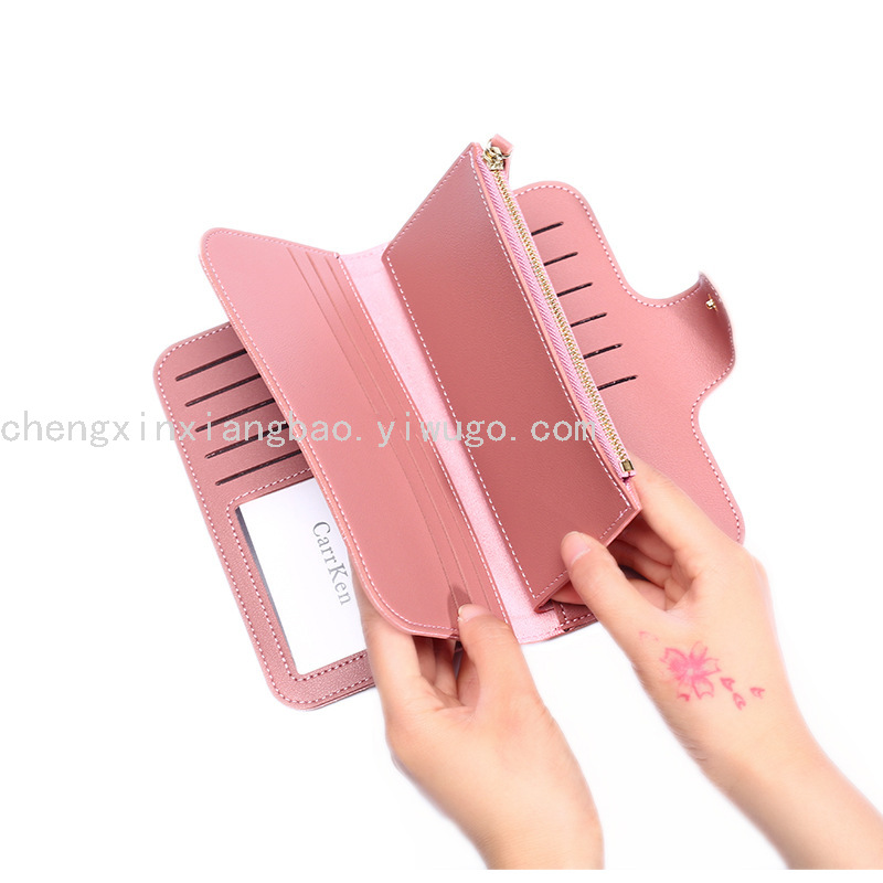 Wallet Women's Wallet Pu Soft Bag Multi-Functional Large Capacity Wallet Zipper Hasp Wallet Fashion Trendy Wallet Wallet Women's Wallet Pu Soft Bag Multi-Functional Large Capacity Wallet Zipper Hasp Wallet Fashion Trendy Wallet