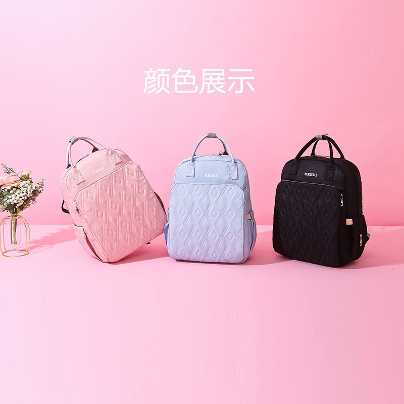 Mummy Bag Diaper Bag 2021 Oxford Cloth Baby Diaper Bag Shoulder Multi-Functional Portable Mother Microphone Baby Backpack
