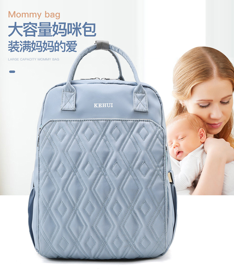 Mummy Bag Diaper Bag 2021 Oxford Cloth Baby Diaper Bag Shoulder Multi-Functional Portable Mother Microphone Baby Backpack Mummy Bag Diaper Bag 2021 Oxford Cloth Baby Diaper Bag Shoulder Multi-Functional Portable Mother Microphone Baby Backpack