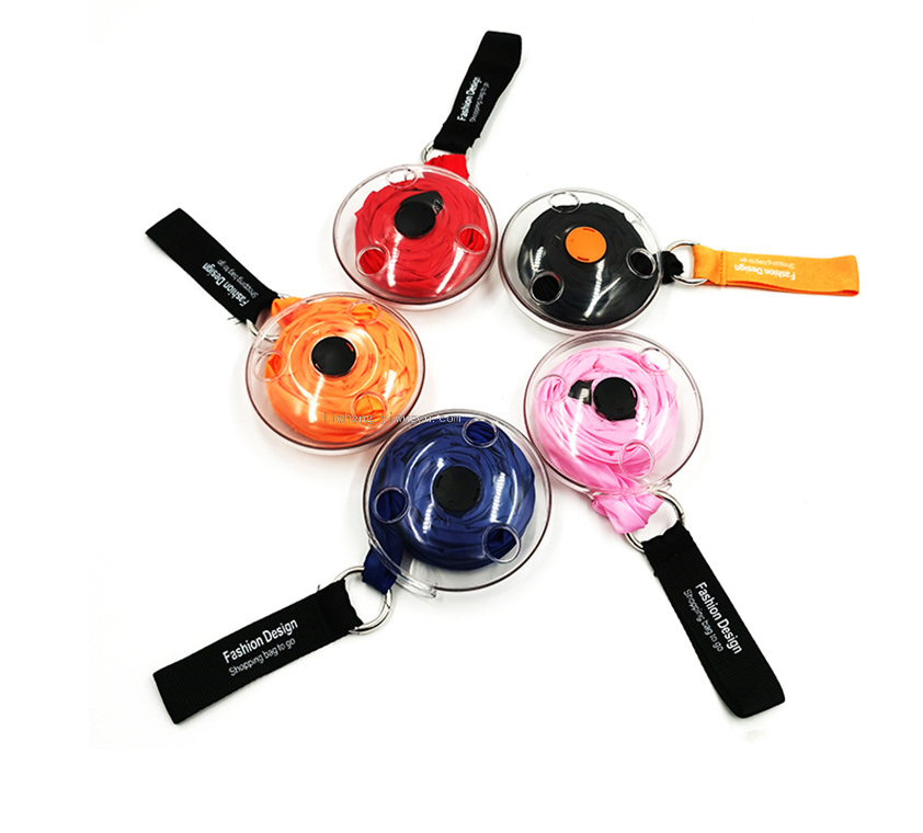 Portable Collapsible Buggy Bag Multi-Functional Small round Palte Shopping Bag