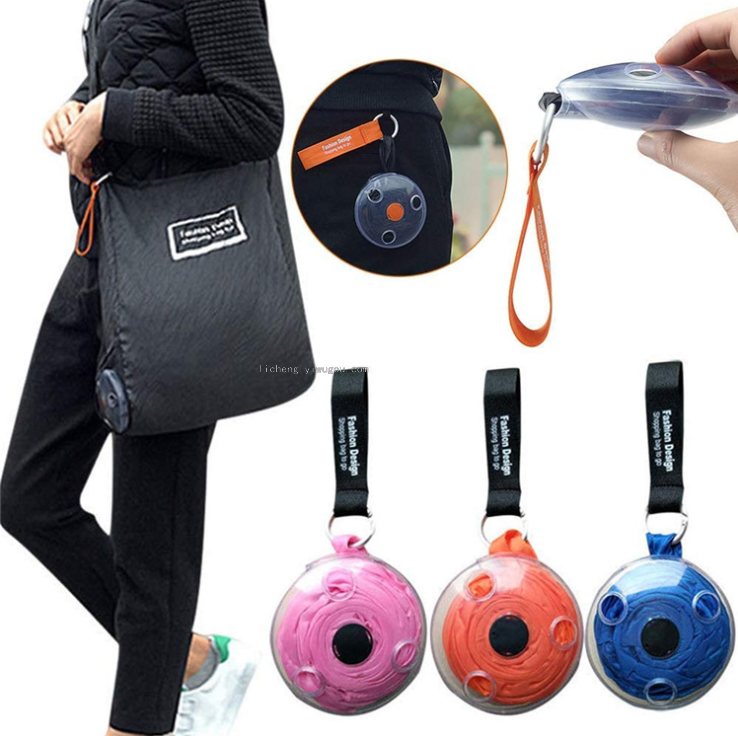 Portable Collapsible Buggy Bag Multi-Functional Small round Palte Shopping Bag Portable Collapsible Buggy Bag Multi-Functional Small round Palte Shopping Bag