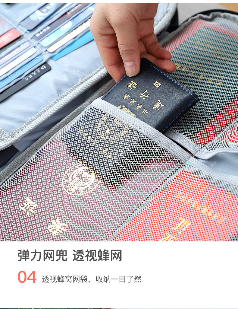 Family multi-storey large capacity Multi-functional box Certificate Document Passport card bag packing bag Family multi-storey large capacity Multi-functional box Certificate Document Passport card bag packing bag